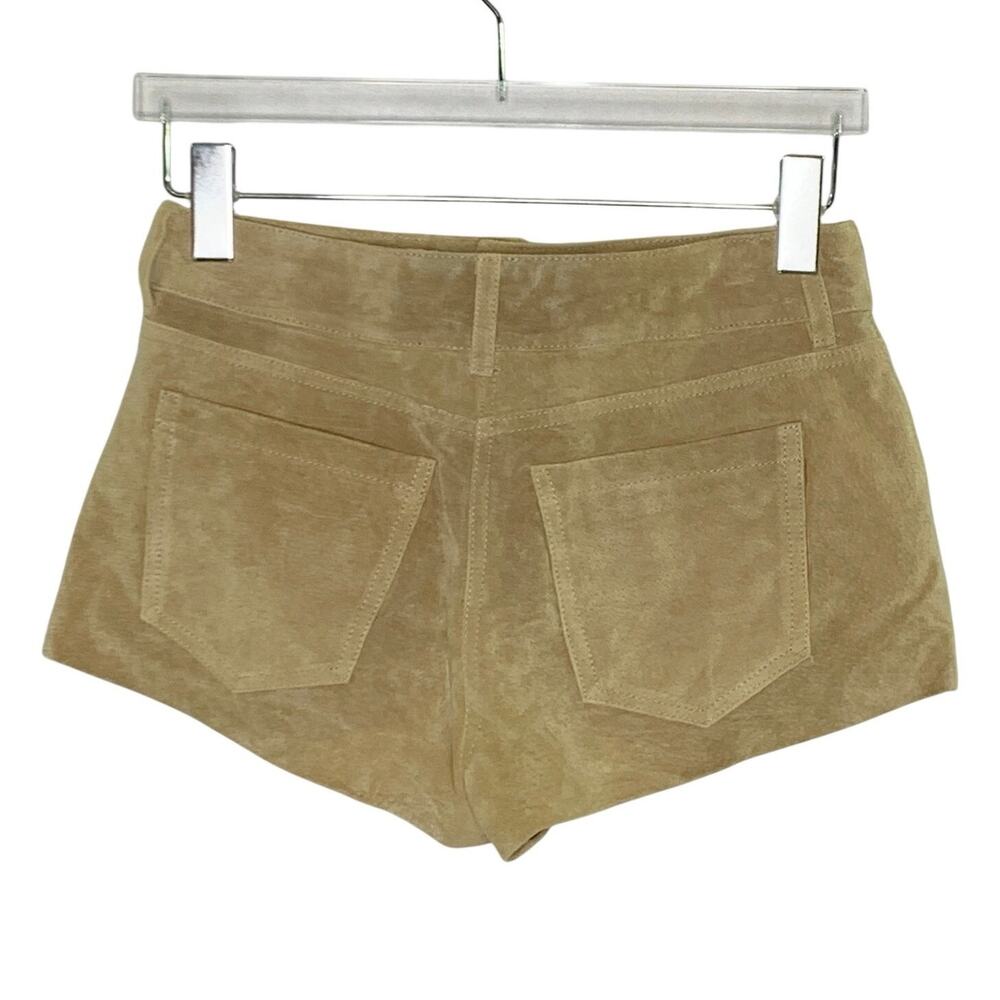 BlankNYC Fortune Cookie Suede Hot Shorts 25 Micro Shorts Camel Tan Western